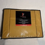 Tribeca Super Soft Solid Easy-care Extra Deep Pocket Sheet Set King Honey. Fixed Price $25.00.
