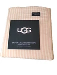 Ugg Devon Chambray Stripe Sheet Ss Sunset Size Twin Xl Pink White-new. Fixed Price $35.00.