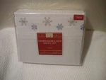New Debbie Mumm Twin Embroidered Sheet Set Snowflake Theme. Fixed Price $19.99.