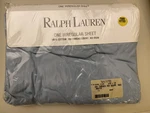 Ralph Lauren Blue Twin Fitted Sheet 100% Cotton 200 Thread Count Irregular - New. Fixed Price $74.99.
