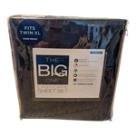Big One Xl Twin Jersey Knit Sheet Set - Navy Heather. Fixed Price $20.36.