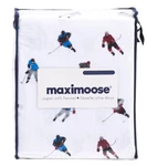 Queen Size Hockey Players Cotton Flannel Sheet Set. Fixed Price $49.00.