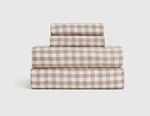 Nwot Quince King Linen Sheet Set 4PC Cafe Gingham Retail $204. Fixed Price $139.99.