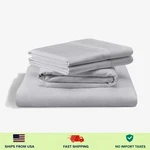Tempur-pedic Luxe Egyptian Cotton Sheet Set Silver Mist. Fixed Price $164.67.