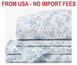 Whisper Fleur Premium Smooth Wrinkle-free Sateen Bed Sheet Set. Fixed Price $122.90.