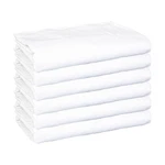 6 Pack Of Fitted Bed Sheets, White, 200 Thread Count, Size Options, Color Coded. Fixed Price $72.00.
