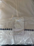 Pottery Barn Pearl Organic Percale Embroidered King Sheet Set Twilight Blue Nwt. Fixed Price $155.00.