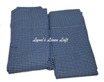 Ralph Lauren Gingham Blue King Pillowcases New Usa Made Cotton. Fixed Price $99.99.