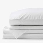 Solid Garment Washed Cotton Percale Bed Sheet Set - Full. Fixed Price $115.50.