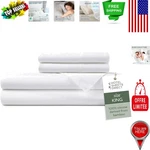 Oeko-tex Certified King Bamboo Sheet Set 4 Piece Cooling Luxury Bedding. Fixed Price $177.75.