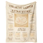 Snuglyzen Artist Blanket 60X50 Flannel Fleece, Retro 60"X50",. Fixed Price $14.52.