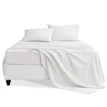 Swiftify Size Bed Sheets Set, 4 Pieces Hotel Luxury Soft Full, White. Fixed Price $24.53.