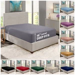 Fitted Full Size 16 Deep Pocket Easy Care Breathable Elastic Bed Sheets. Fixed Price $11.69.