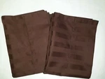 Pair Of Charter Club Damask Standard Queen Size Dark Brown Stripes Pillowcases. Fixed Price $29.95.