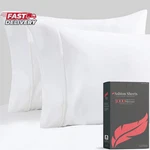 Ashton Sheets 100% Egyptian Cotton Pillow Cases Queen Size Set Of 2 - Luxury. Fixed Price $22.95.