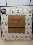 Wrangler 6 Pc Washed Sheet Set King Cowboy Horsehoes Western Themed Grey Black. Fixed Price $49.99.