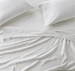 King 100% Linen Sheet Set Dark Gray Micro Stripe - Casaluna. Fixed Price $125.00.