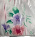 Vintage Fieldcrest Twin Fitted Bed Sheet No Iron Percale Pink Purple Pinstripe. Fixed Price $14.99.