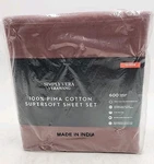 New Simple Verawang 100% Pima Cotton Supersoft Sheet Set. 600 Tc Queen. Fixed Price $118.99.