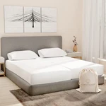 Split King Sheets 5 Piece 100% Egyptian Cotton 16 Inch Deep Pocket White Good. Fixed Price $154.99.
