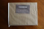 Vtg Cannon Taupe Brown Twin Sheet Set 220 Thread Count Easy Care Cotton Rich. Fixed Price $20.00.