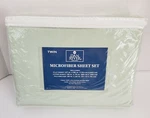 New Dan River Twin Sheet Set Green Microfiber Wrinkle Resistant Easy Care Nwt. Fixed Price $24.99.