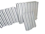 Nautica Gray Charcoal & White Ticking Stripe Coleridge (3PC) Twin Sheet Set. Fixed Price $39.20.
