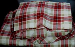 4 Pcs Set Jc Penney Home Queen Flannel Sheets Red Plaid Flat Fitted & Cases. Fixed Price $49.99.