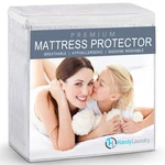 Handy Laundry Waterproof Mattress Protector Breathable, Full, White. Fixed Price $20.41.