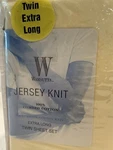 3 Pc Wamsutta Twin Xl Sheet Set 100% Jersey Knit Combed Cotton Daisy Yellow New. Fixed Price $42.99.
