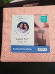 Twin / Xl Sheet Set By Mainstays Warm Geo Super Soft Brushed Microfiber. Fixed Price $20.00.