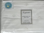 4 Pc Queen Sheet Set Capecchi White Bees Italy Cotton Sateen New Factory Fold. Fixed Price $229.99.