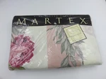 Martex Eternal Multi King Fitted Sheet 180 Percale Floral Stripe Pink Green Vtg. Fixed Price $22.95.