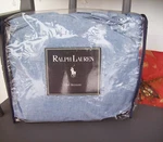 Vintage Ralph Lauren Chambray Blue Twin Ruffle Bed Skirt Usa Flag Package New. Fixed Price $100.00.