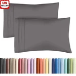 Queen Pillow Case Set Microfiber Soft Durable Bed Covers Sleeping Comfort New. Fixed Price $21.04.