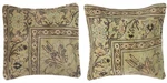 19"X19" Set Of 2 - Traditional Turkish Cushion Covers. Vintage Throw Pillows. Fixed Price $154.40.