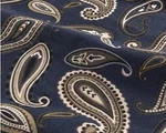 Superior 100% Flannel Cotton Sheet Set 15-18" Pocket Navy Paisley Cal King New. Fixed Price $69.99.