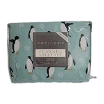 Ashley Cooper Twin Flannel Sheet Set Dolphin Print Gray 100% Cotton Bedding. Fixed Price $47.95.