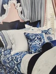 Ralph Lauren Palm Harbor Blue And White Oriental King Sheet Set Italy ! Rare. Fixed Price $945.00.
