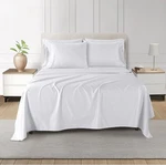 Grand Estate Hotel 1000 Thread Count 6 Piece Sheet Set Full White Cotton Blend. Fixed Price $39.00.