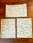 Vintage Martex Luxor Queen Flat Sheet & Pair Pillowcases Green Sheep Pattern. Fixed Price $24.99.