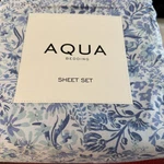 Aqua King Sheet Set Blue Floral Egyptian Cotton Bloomingdales New. Fixed Price $99.99.