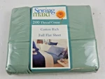 Vintage Full Flat Sheet 200 Thread Count Green. Fixed Price $17.98.