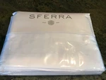 Sferra Matteo Queen 4PC Sheet Set (white) Cotton Sateen Nip. Fixed Price $329.99.