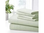Bibb Home Rayon From Bamboo 2000 Count 6 Piece Chambray Sheet Set (king) - Sage. Fixed Price $62.41.