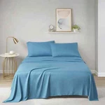 Intelligent Design Sheet Set Twin Teal Microfiber Wrinkle Free 3-PIECE BED16. Fixed Price $28.76.