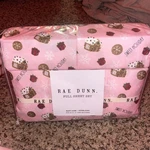 Rae Dunn Full Sheet Set Sweet Holiday Gingerbread House Presents Pink. Fixed Price $35.00.