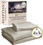 California Design Den Certified 100% Egyptian Cotton Sheets Set - Twin Xl, Beige. Fixed Price $31.99.