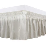 Elegant Decor 100% Egyptian Cotton Bed Skirt - 9" Drop Wrap Around Ivory. Fixed Price $36.62.
