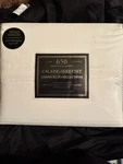Fine Linens Newburgh 650 Thread Count Cotton Sateen Cal King Sheet Set White. Fixed Price $150.00.